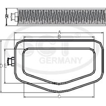 Filtru aer MERCEDES 124 A124. 124 C124. 124 T-MODEL S124. 124 W124. SL R129 3.0 09.88-07.93 - Mann-Filter-C40193