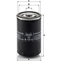 Filtru ulei VW TRANSPORTER T3 1.6-1.9-2.1 05.79-07.92 - Mann-Filter-W719/12