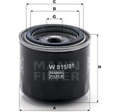 Filtru ulei AEBI TERRATRAC. TRANSPORTER. CASE IH CUB CADET. DITCH WITCH 3000. 400. RT. DYNAPAC CC. CF. CK. GOLDONI RS. INTENSUS 