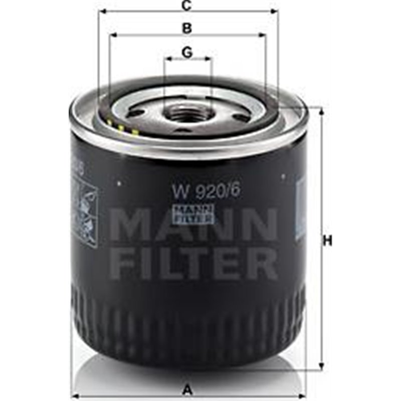 Filtru ulei CHEVROLET S10. CHRYSLER 300C. 300M. ASPEN. GRAND VOYAGER III. LE BARON. NEW YORKER. PACIFICA. SEBRING. STRATUS. VIPE