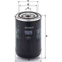 Filtru ulei - Mann-Filter-W 940/27