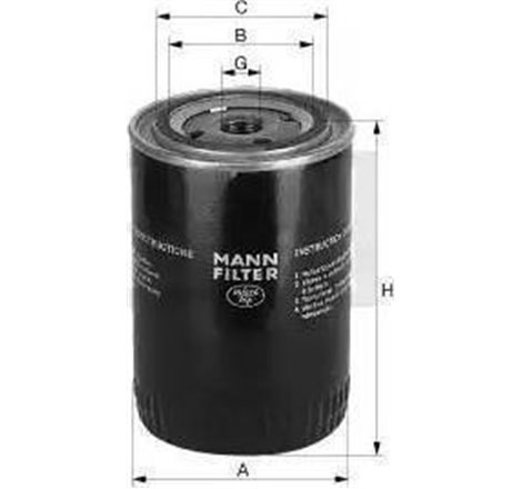 Filtru ulei - Mann-Filter-W 940/67