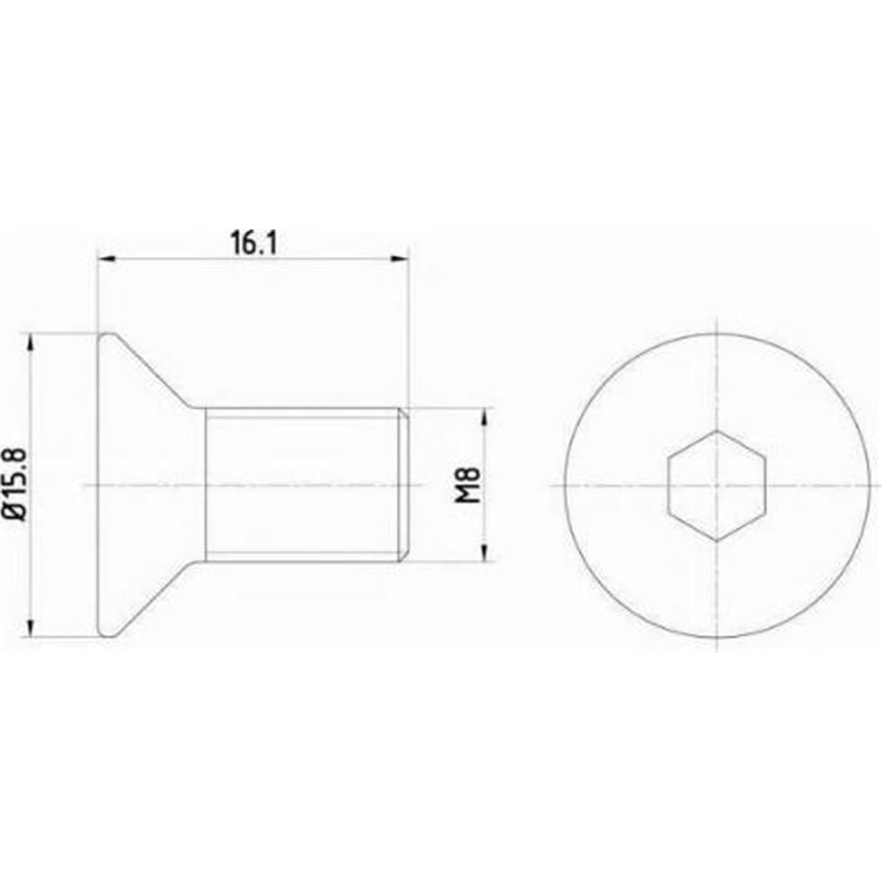 Surub, disc frana - MAZDA-998310816
