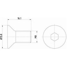 Surub, disc frana - MAZDA-998310816