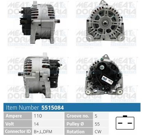 Generator / Alternator - Meat & Doria-5515084