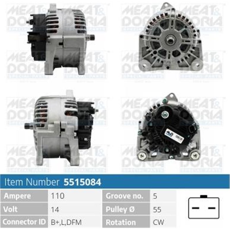Generator / Alternator - Meat & Doria-5515084