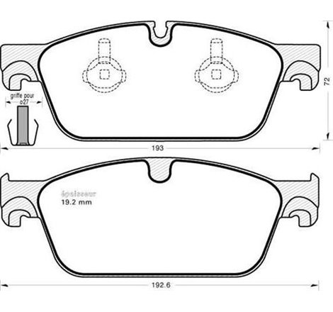 Set placute frana,frana disc - Mercedes-Benz-A0004200405