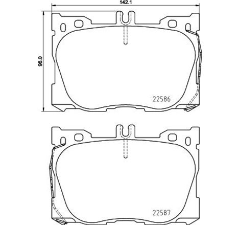 Set placute frana,frana disc - Mercedes-Benz-A0004204904