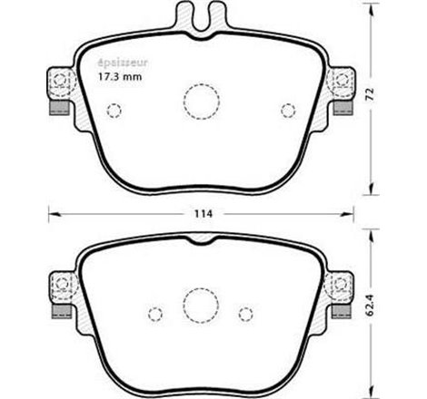Set placute frana,frana disc - Mercedes-Benz-A0004207903