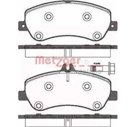 Set placute frana,frana disc - Mercedes-Benz-A0004209304