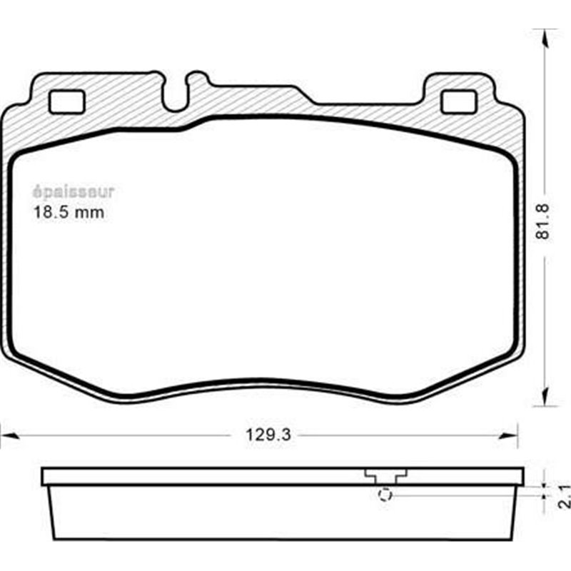 Set placute frana,frana disc - Mercedes-Benz-A0004209503