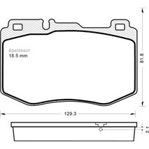 Set placute frana,frana disc - Mercedes-Benz-A0004209503