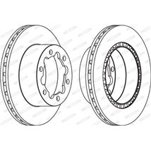 Disc frana - Mercedes-Benz-A907423010007