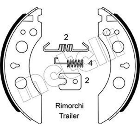 Set saboti frana - Metelli-53-0592