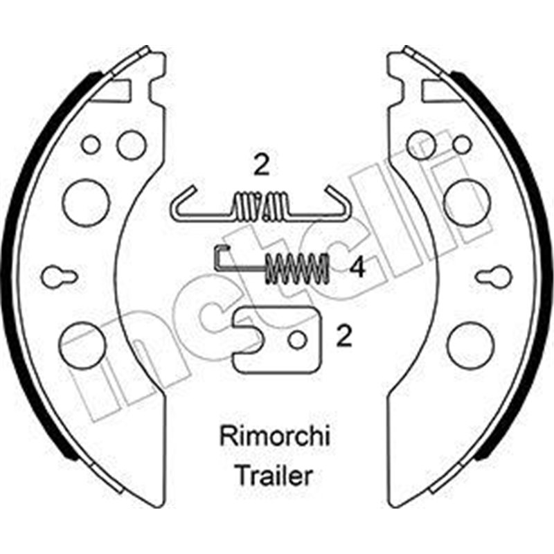 Set saboti frana - Metelli-53-0592