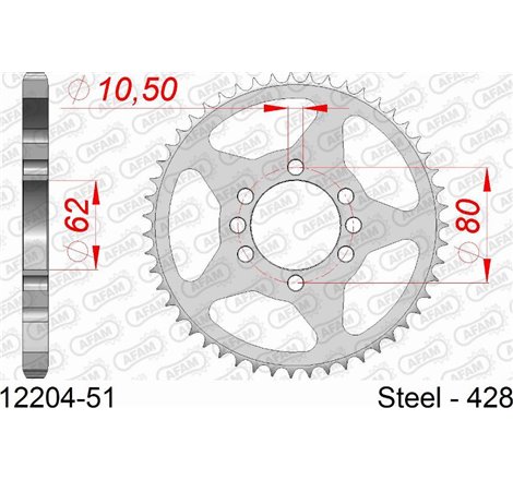 Taler / con pinion set - AFAM-12204-51