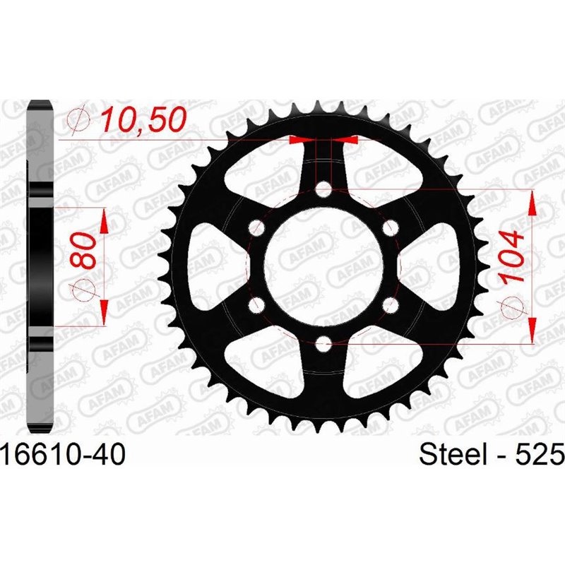 Taler / con pinion set - AFAM-16610-40