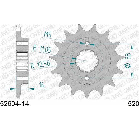 Taler / con pinion set - AFAM-52604-14
