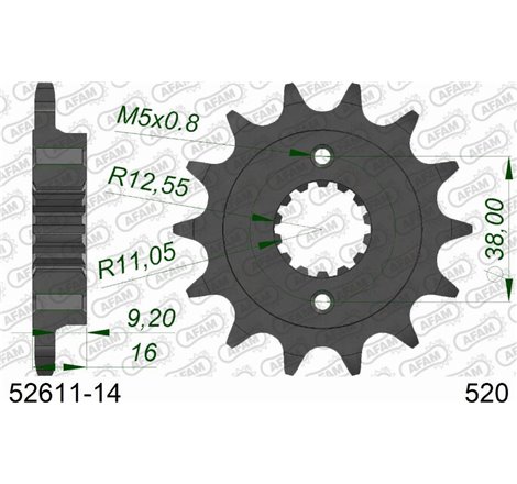 Taler / con pinion set - AFAM-52611-14