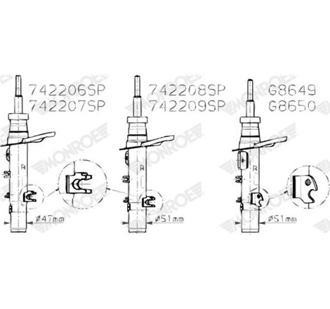 Amortizor - Monroe-G8650 - MONROE-G8650
