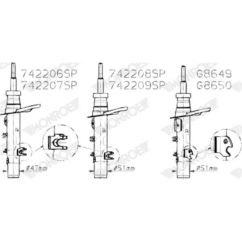 Amortizor - Monroe-G8650 - MONROE-G8650
