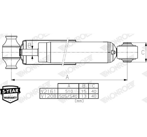 Amortizor - Monroe-V1208 - MONROE-V1208